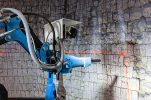 2 Laser scans controlling the lining demolition area