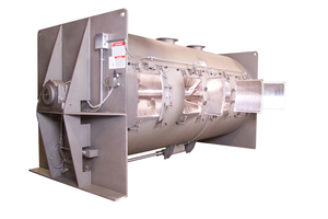 5 Horizontal mixer with tubular mixing container