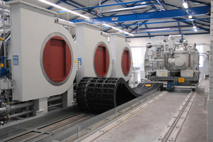 5 Doubling the capacity of the hardening shop means that twice as long chains can now be hardened