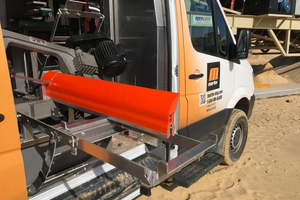 3 The new QC1+ is shown being cut to length on-site