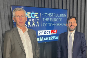 CECE President Niklas Nillroth (left) and CECE Secretary General Riccardo Viaggi (right) at the virtual CECE Summit 2021
