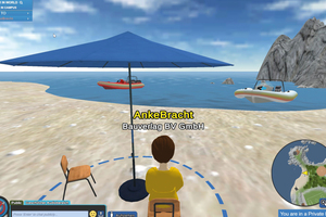 3 … and enjoying the beach