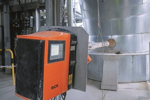 3 Installation point of GM32 onsite at the SCR inlet at HeidelbergCement Geseke plant