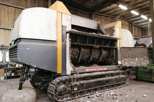 7 View inside the shredder – the drum screen