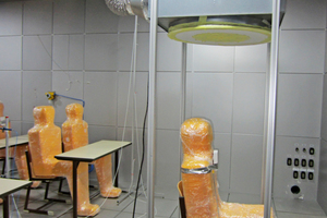 3 Picture of the prototype in the Fraunhofer IBP room climate laboratory