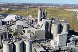 The Lehigh Cement plant in Edmonton, Alberta/Canada