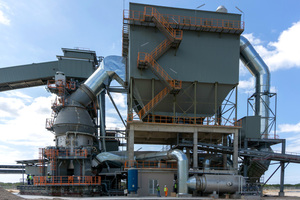 A MVR cement mill of similar size in South Africa