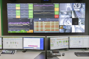 2 On the premises set up by Jungmann Systemtechnik GmbH & Co. KG (JST), there is a proactive large-screen wall that can be used in team-view mode, for example