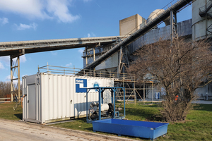 3 and 4 Completed plant for CO2 capture at the Holcim cement plant in Höver