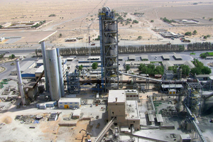 11 At Sharjah Cement Factory (Project 1) in the U.A.E. the existing kiln upgrading project was executed in only 18 months from 800 to 2200 t/d. The 135 m kiln was shortened to 52 m and equipped with a preheater tower/pre calciner, grate cooler, filter technology and an electrical & automation system among others of latest technology. Further to this Intercem was contracted to supply a raw material grinding plant with a throughput capacity of 180 t/h (Project 2). The ball mill with 4.6 x 10.5 m has a dry