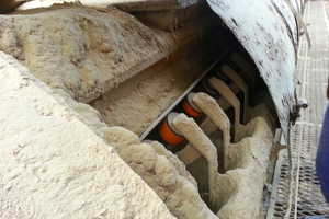 4 Dust and spillage clogs idlers, requiring them to be replaced and raising the cost of operation