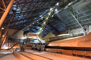 Precision work: Schade Cantilever Reclaimer with Belt Conveying equipment in operation within 10 days