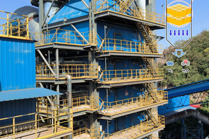 Medium-temperature SCR tower at South Cement (Baixian)