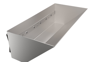 3 The new bucket design with a lower fixing point