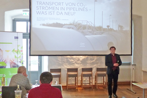 4 Dr. Harald Tlatlik spoke about the current status quo of CO2 transport via pipelines