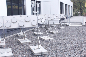 1 Performance of hydrophobing agents is tested by outdoor weathering at Peter Greven headquarters in Bad Münstereifel/Germany