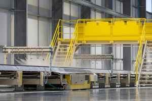 5 The new plasterboard line is 400 metres long