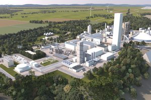 The GeZero project aims to establish a complete CCS value chain for the Geseke site in the interior of North Rhine-Westphalia (rendering as of ­November 2024, subject to change)