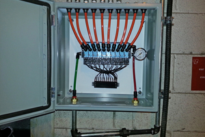 7 A series of air cannons can be programmed to deliver precisely-timed discharges for maximum benefit