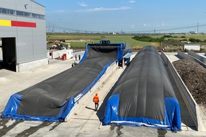 An Eggersmann BACKHUS CON 60 drying MSW in a plant with CONVAERO system near Bucharest/Romania